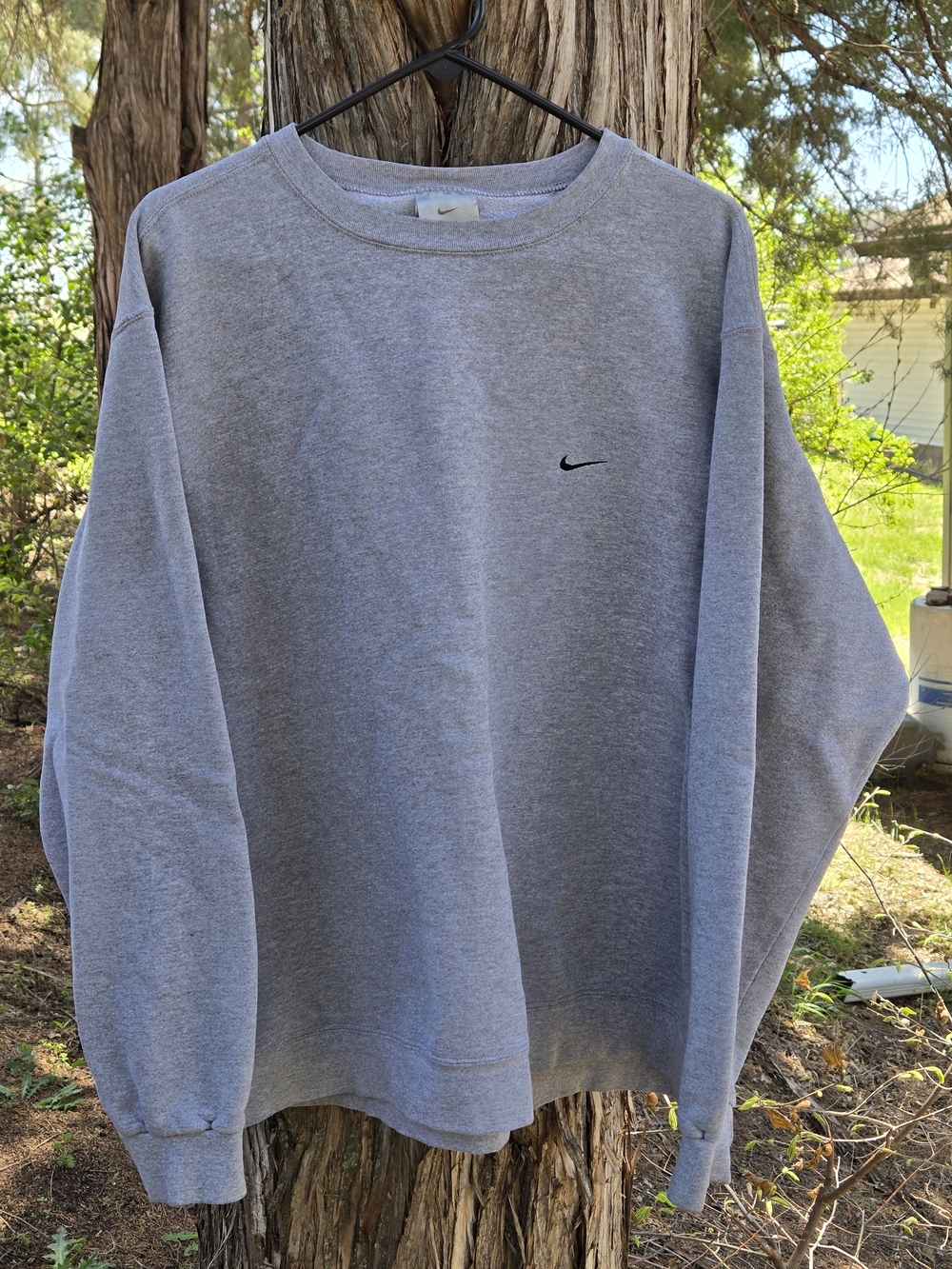 Vintage Nike Men's Gray Crewneck Sweatshirt Xxl